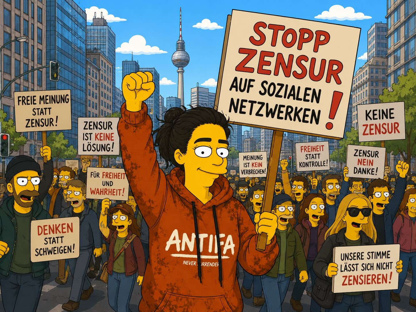 Gegen Zensur auf sozialen Netzwerken!