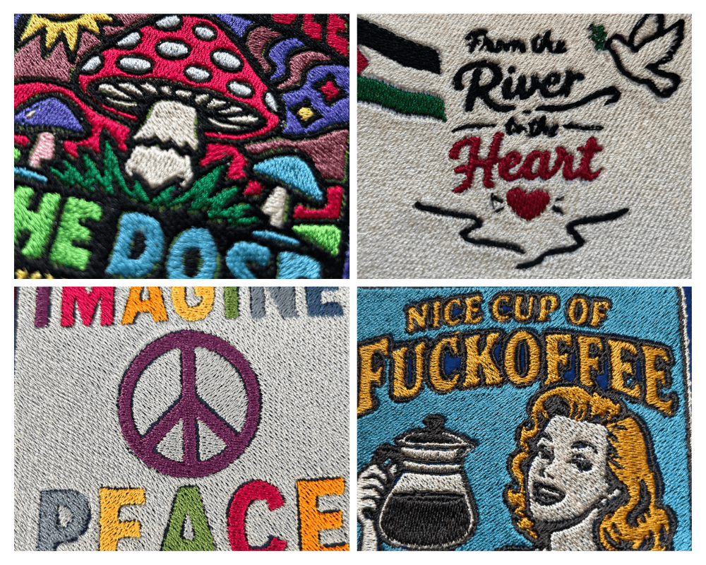 Wunschmotive von Patches gegen Rechts