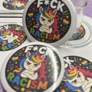 „ F*ck Racism“ Button